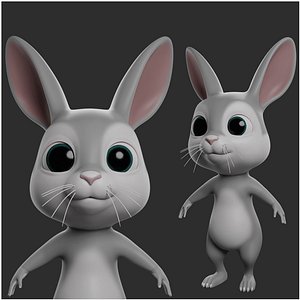 3D Cartoon Rabbit