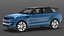Blue Range Rover Sport 2023 Simple Interior 3D model