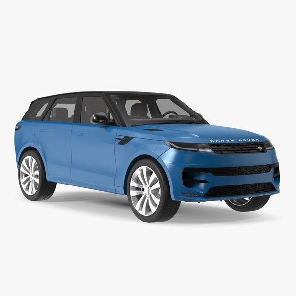 modelo 3d Range Rover Sport 2023 azul interior sencillo - TurboSquid ...