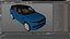 Blue Range Rover Sport 2023 Simple Interior 3D model