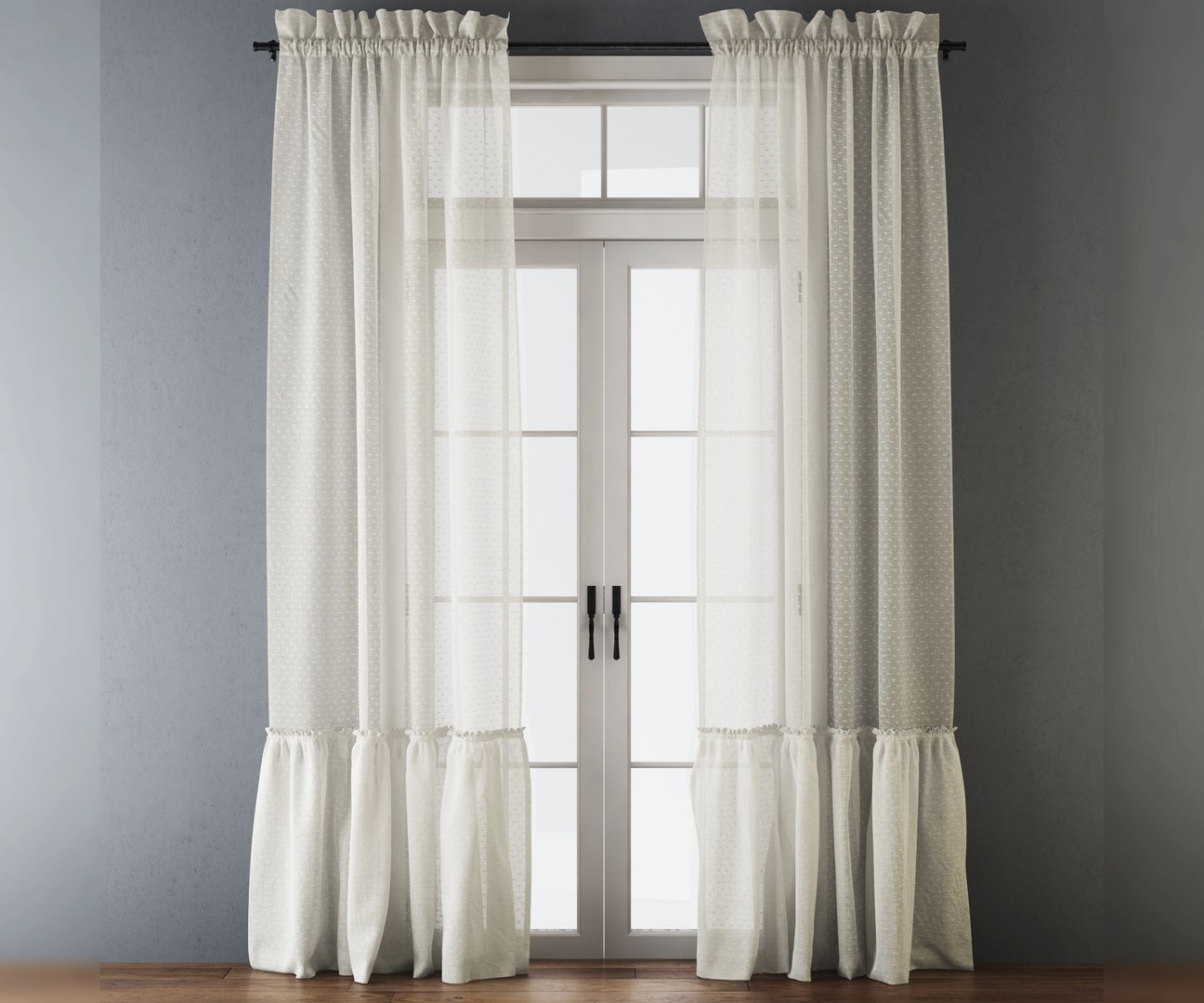 Cotton curtains 3D model - TurboSquid 1713658