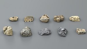3D realistic pack rocks -