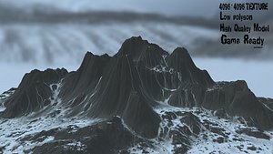 snow mountain 3D model