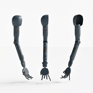 Robot Arm 3d Model by Nikdox