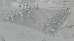 Chess Board 3D model