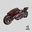 Concept de moto de course futuriste