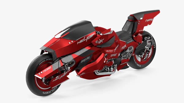 未来的なレーシングバイクのコンセプト3Dモデル - TurboSquid 2230709