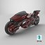 Concept de moto de course futuriste