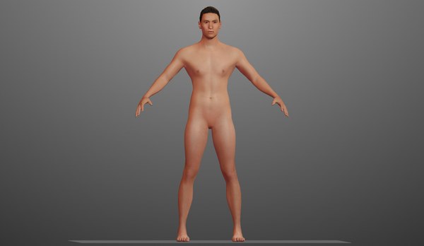 3D male modeled model