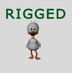 Rigged Toon Duck