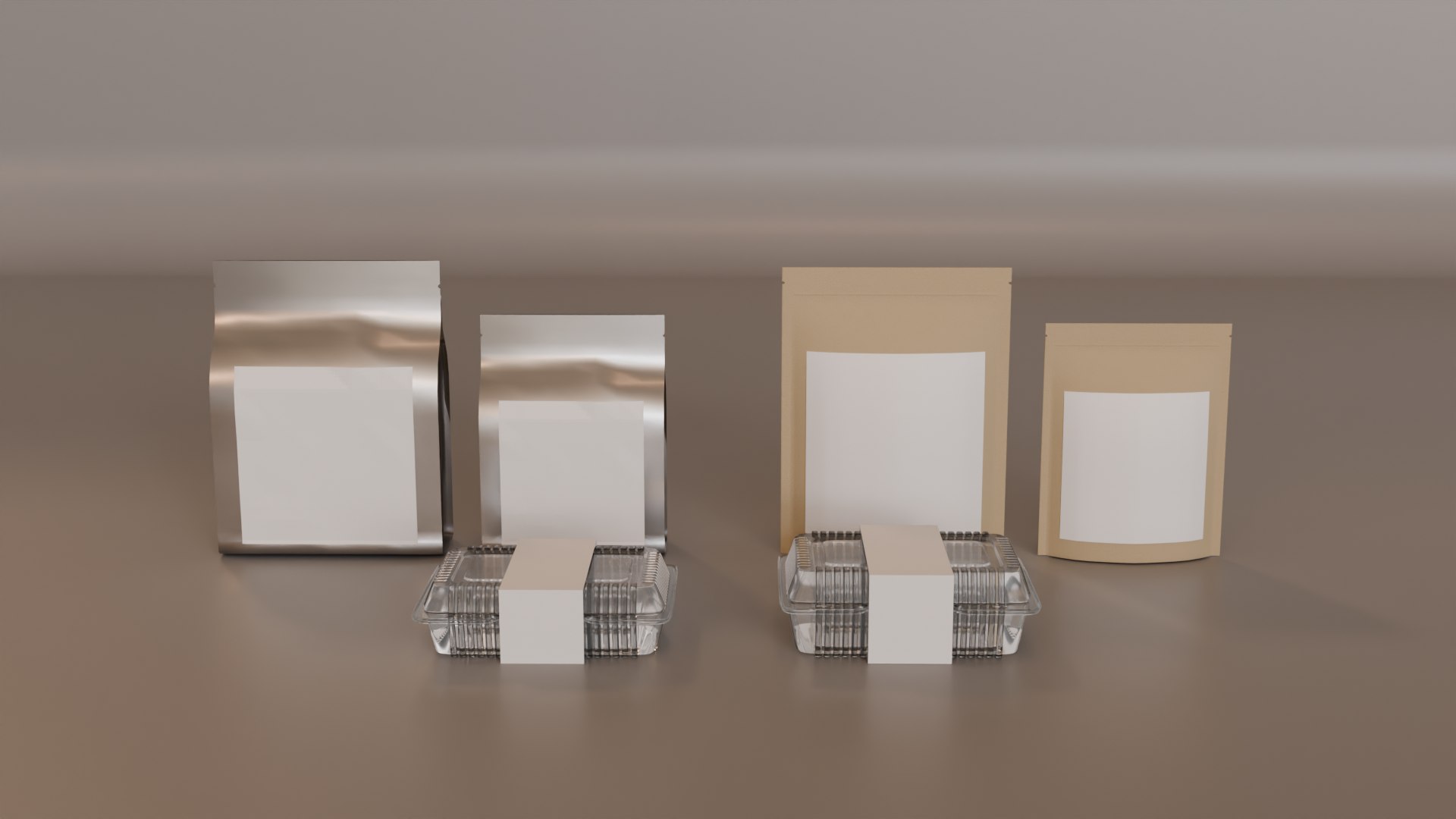 Food Packaging Mockup Set 3D Model - TurboSquid 2641703