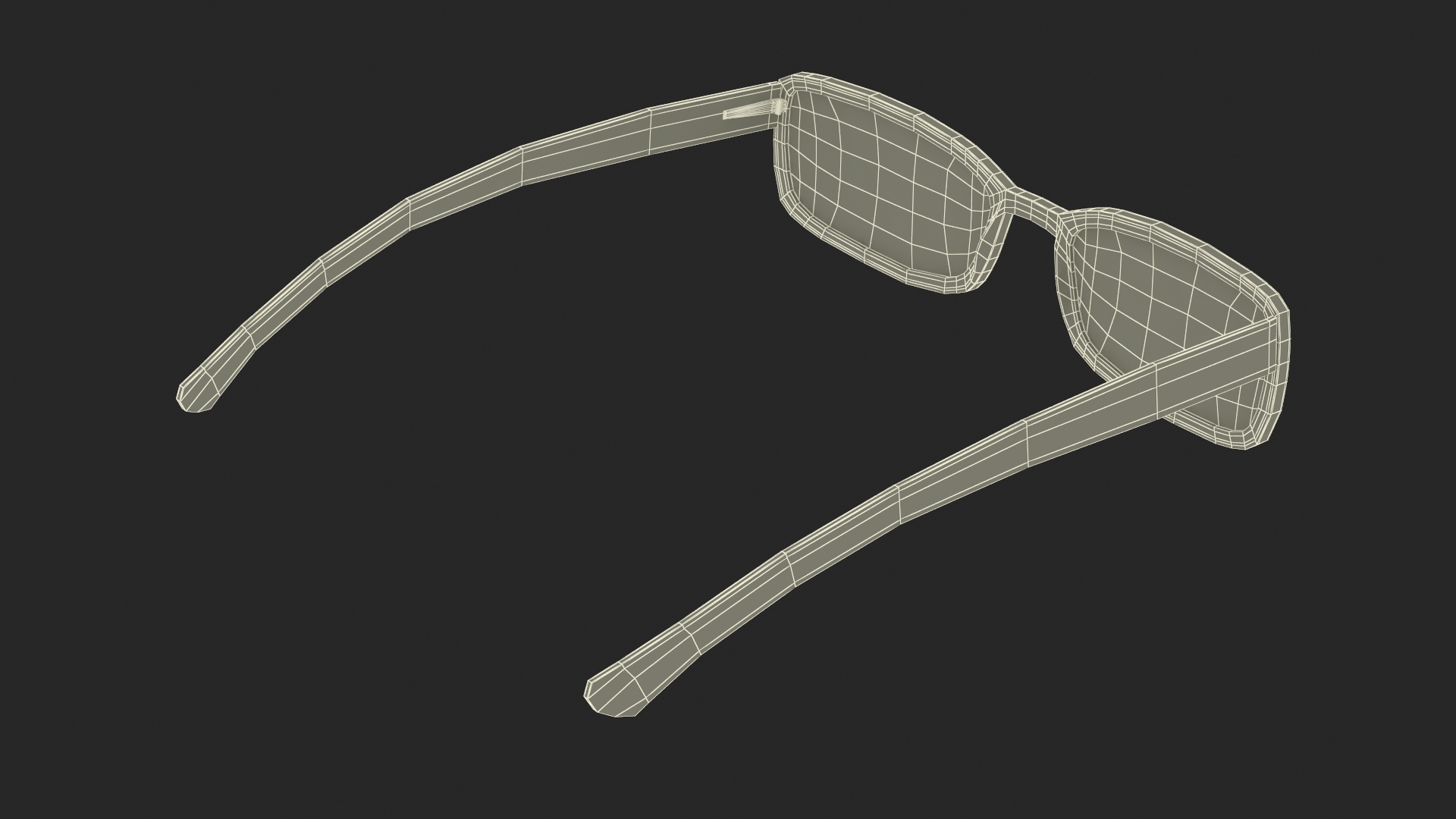 Optical Square Glasses Black 3D - TurboSquid 2143554