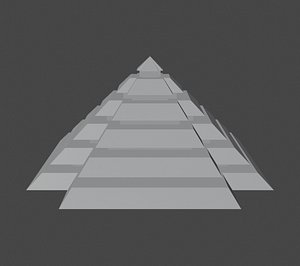 RectangularOctangular Pyramidal Structure 3D model