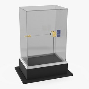 Exhibit of Multifunctional Satellite with Solar Panels 3D model