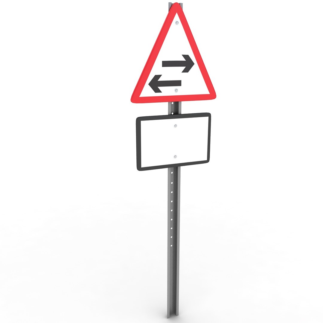 3D Model Road Sign V2 - TurboSquid 2007689