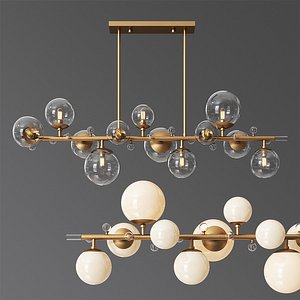 3D troon chandelier model
