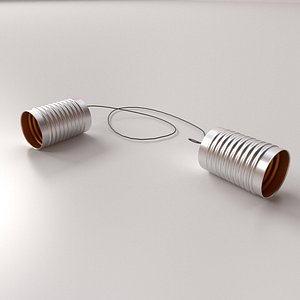 Tin Can Telephone 3D model