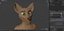 3D model Cassandra Anthro Wolf