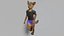 3D model Cassandra Anthro Wolf