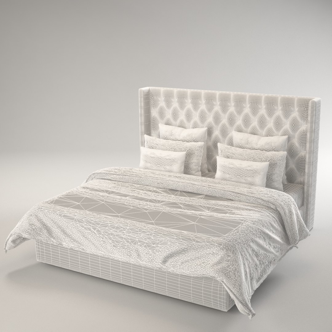 Manhattan Bed Model - TurboSquid 1451517
