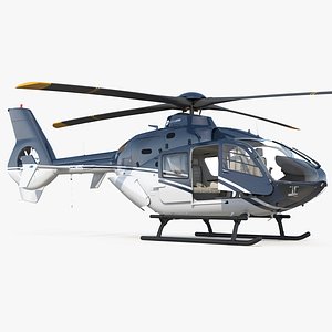 Civil Helicopter Eurocopter EC-135 Rigged