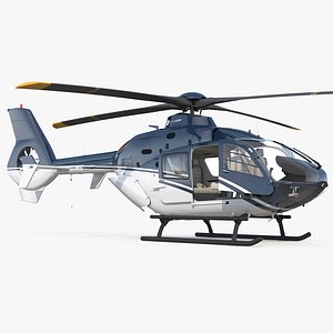 Civil Helicopter Eurocopter EC-135 Rigged