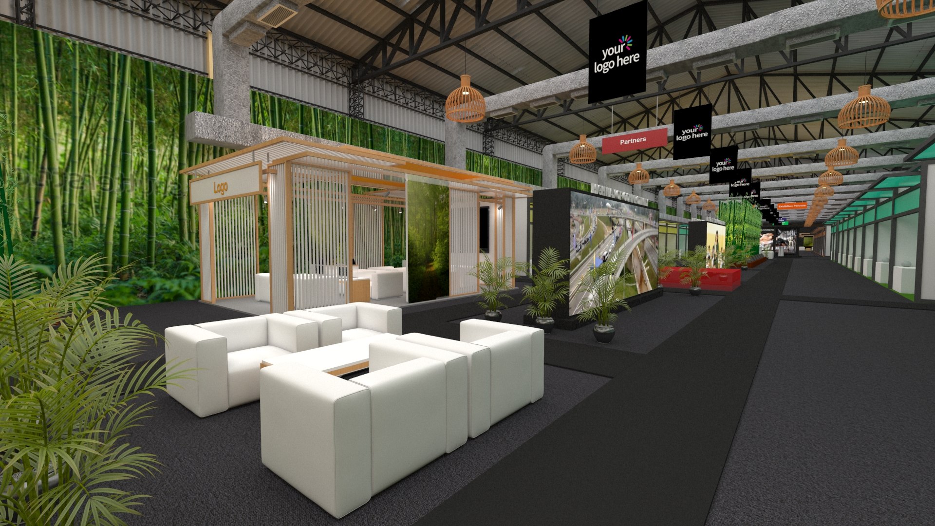 Exhibition Setup With Stalls 3D Model - TurboSquid 2162495