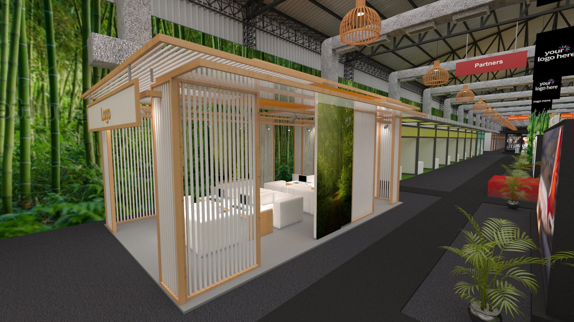 Exhibition Setup With Stalls 3D Model - TurboSquid 2162495