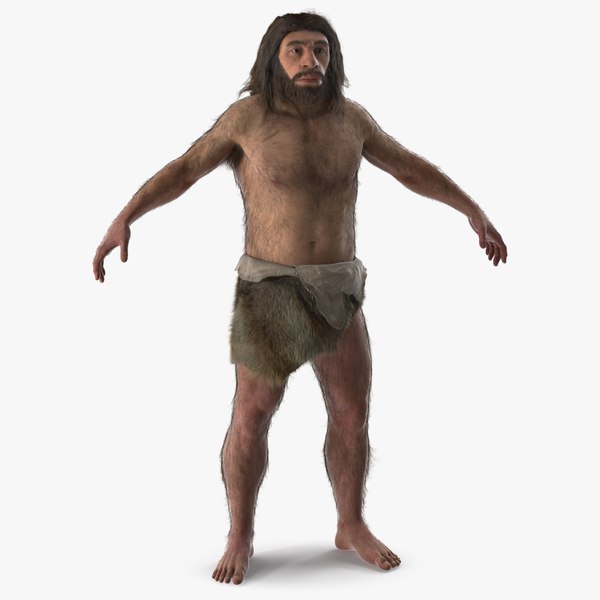 Neanderthal T-Pose Fur 3D model - TurboSquid 2089909