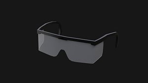 3D Protective Glasses Low Poly