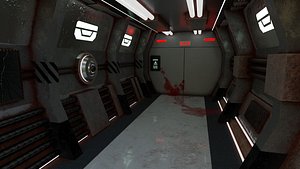 Rust Crime Scene SciFi Backdrop - Scenery Full Perm