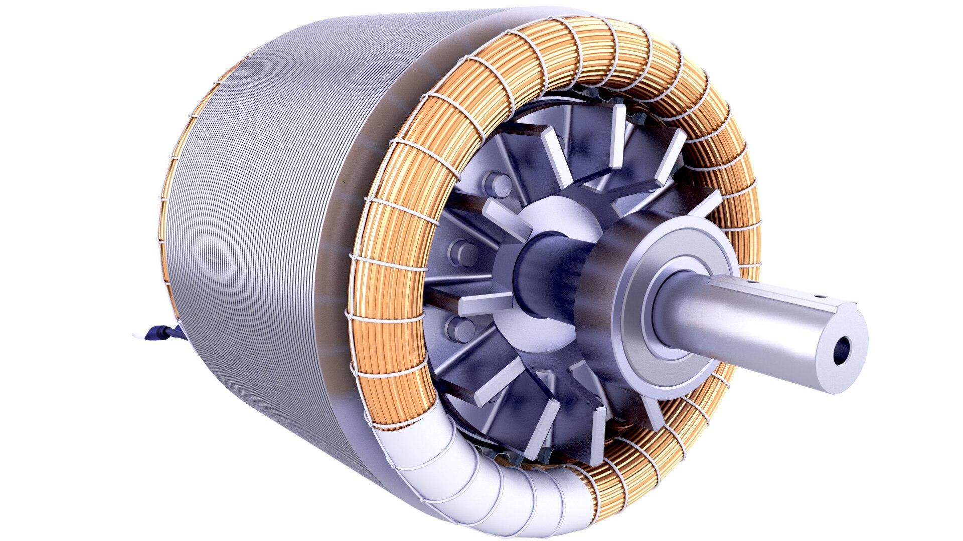 3D Model Induction Motor Stator Rotor 123 - TurboSquid 2394875