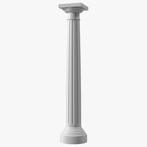 3D model Doric Order Greek Column