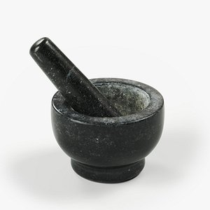 polypasta - mortar with pestle 03 3D model