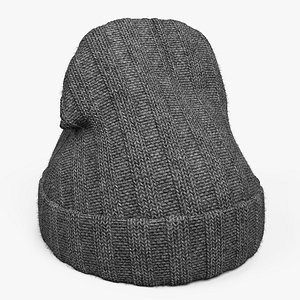 knit Cap Gray 8K PBR Texrure 3D model