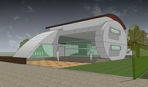 3D model 2005 Showroom office