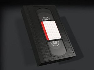 Vintage E180 VHS Video Tape 3D model - TurboSquid 1787402