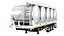 Food Grade Trailer Collection Milk Trailer 3D model