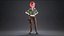 アンナの様式化された女性キャラクター