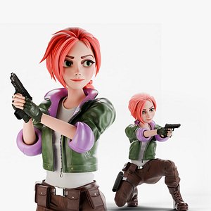 3D model Anna Stylized Female Character
