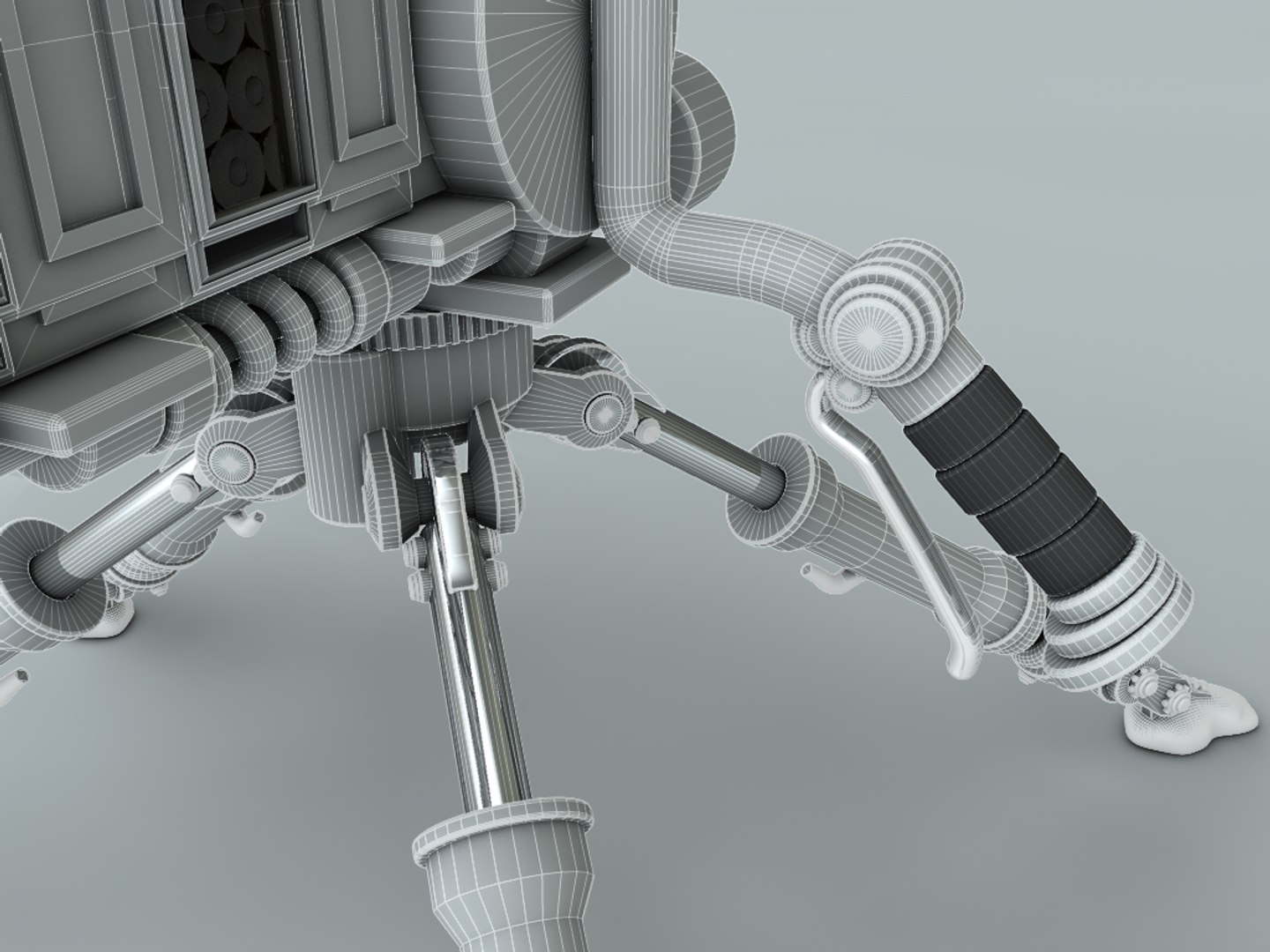 Chaingun Gatling Machine Cannon 3d C4d
