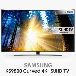 Samsung KS9800 Curved 4K SUHD TV 65 inch UN65KS9800 UE65KS9500 and One Remote Control