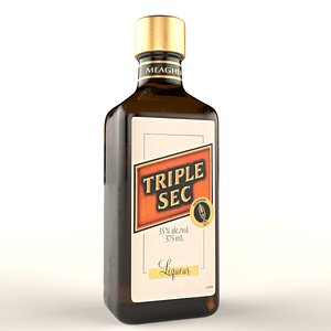 Triple Sec Alcohol Bottle model