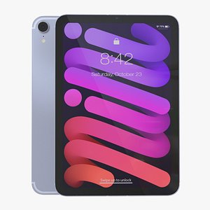 3D iPad Mini 2021 Purple