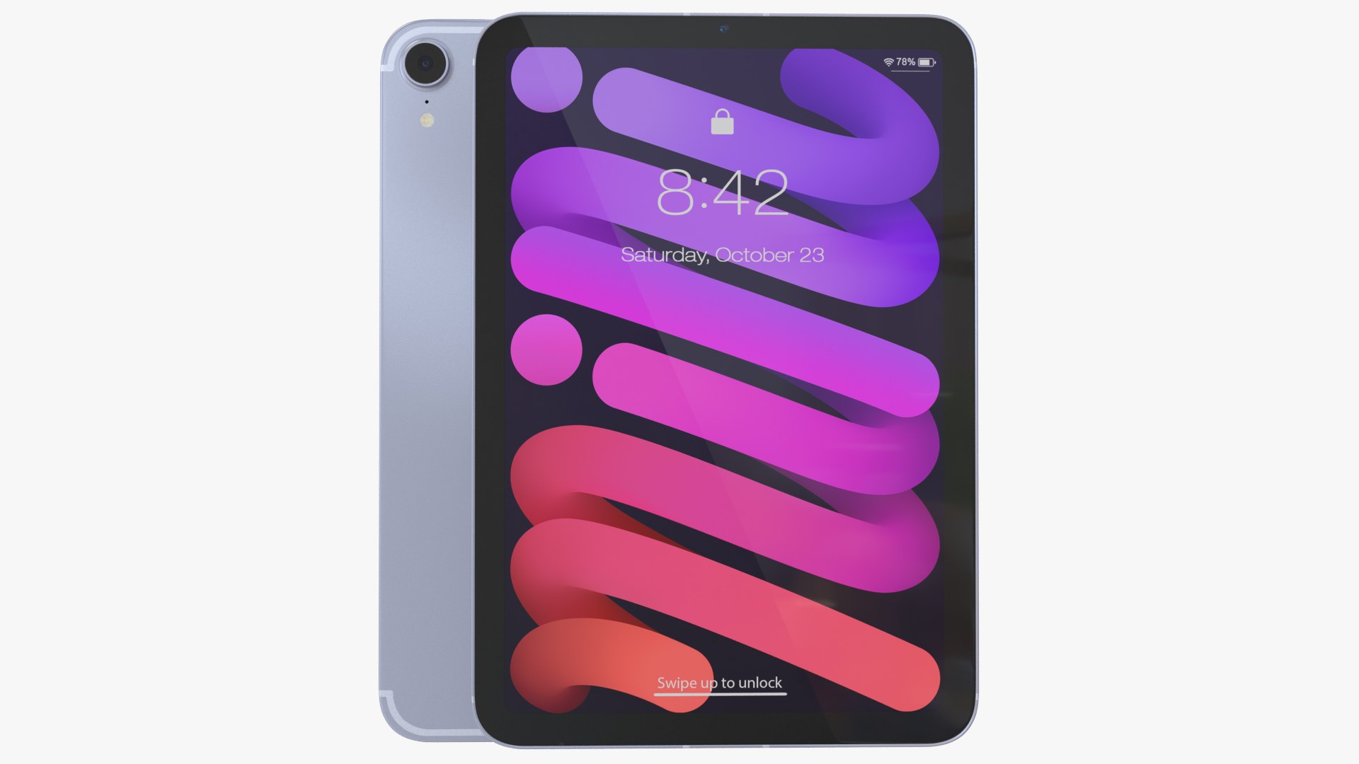 iPad Mini 2021 Purple 3D model preview