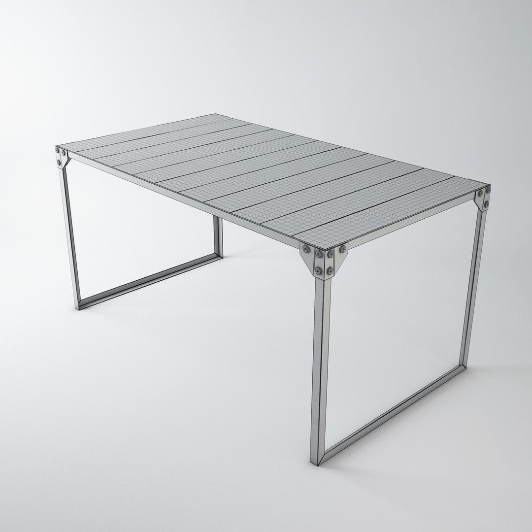 3d table scanline included model
