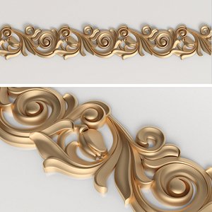 decorative frieze cnc 3D model