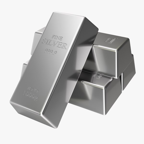 silver bar 3D model