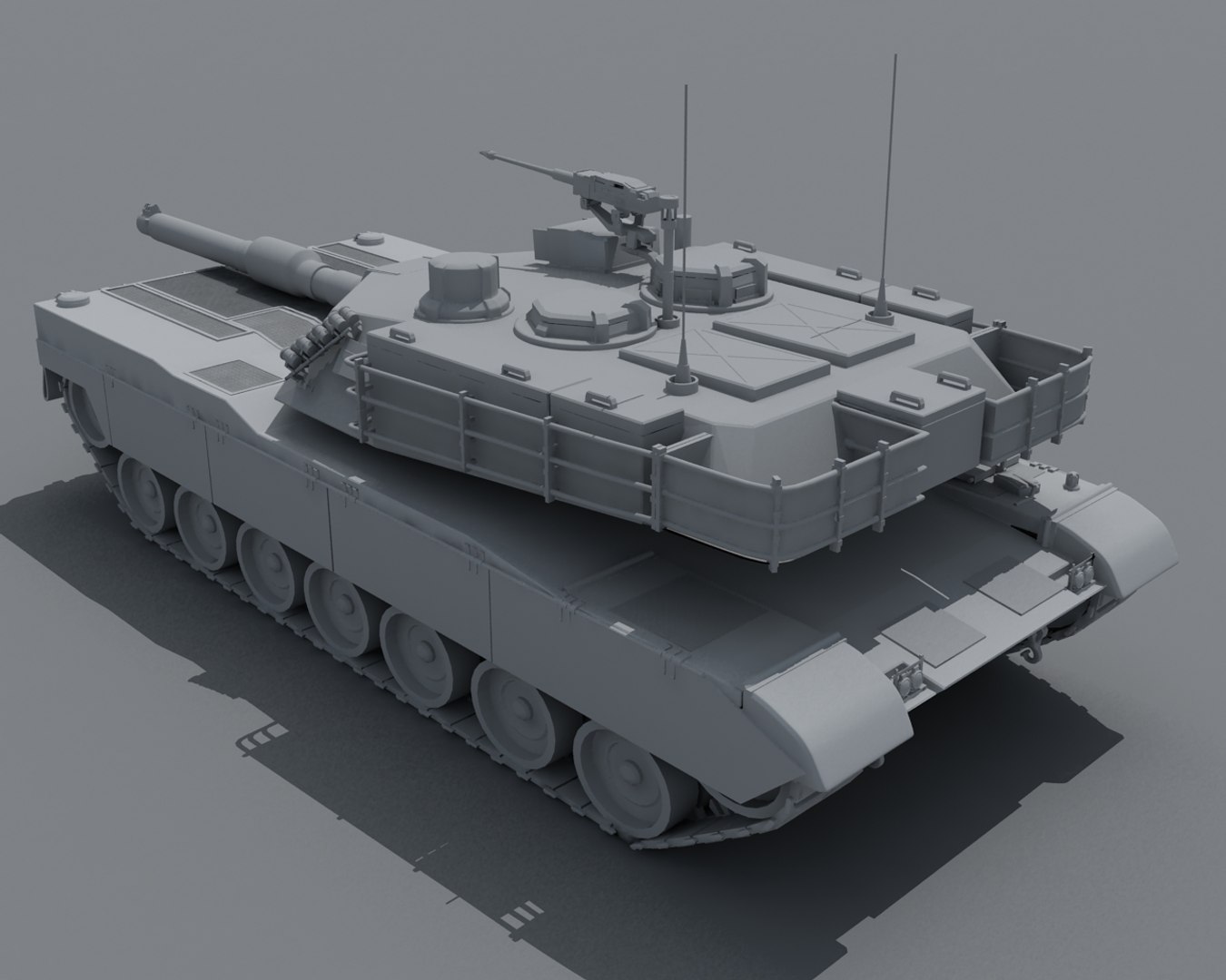 3d Model M1a2 Tank