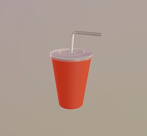 red drink cup 3D model